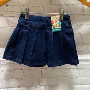 Brand New Garanimals Pleated Jean Skirt with built in shorts